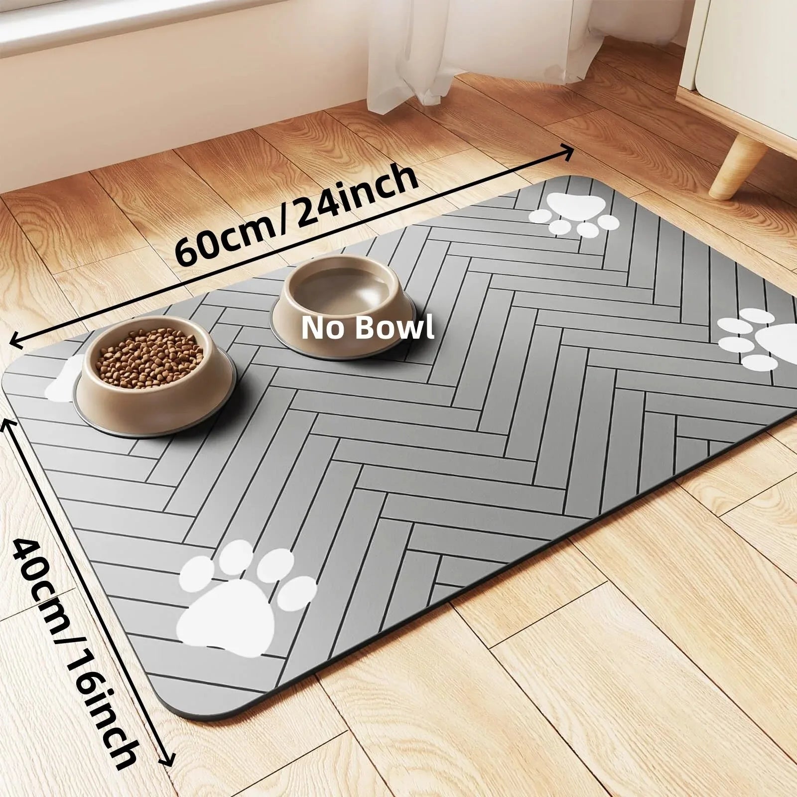 Paw & Whisker Absorbent Pet Feeding Mat