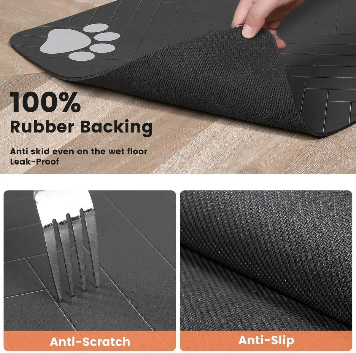 Paw & Whisker Absorbent Pet Feeding Mat