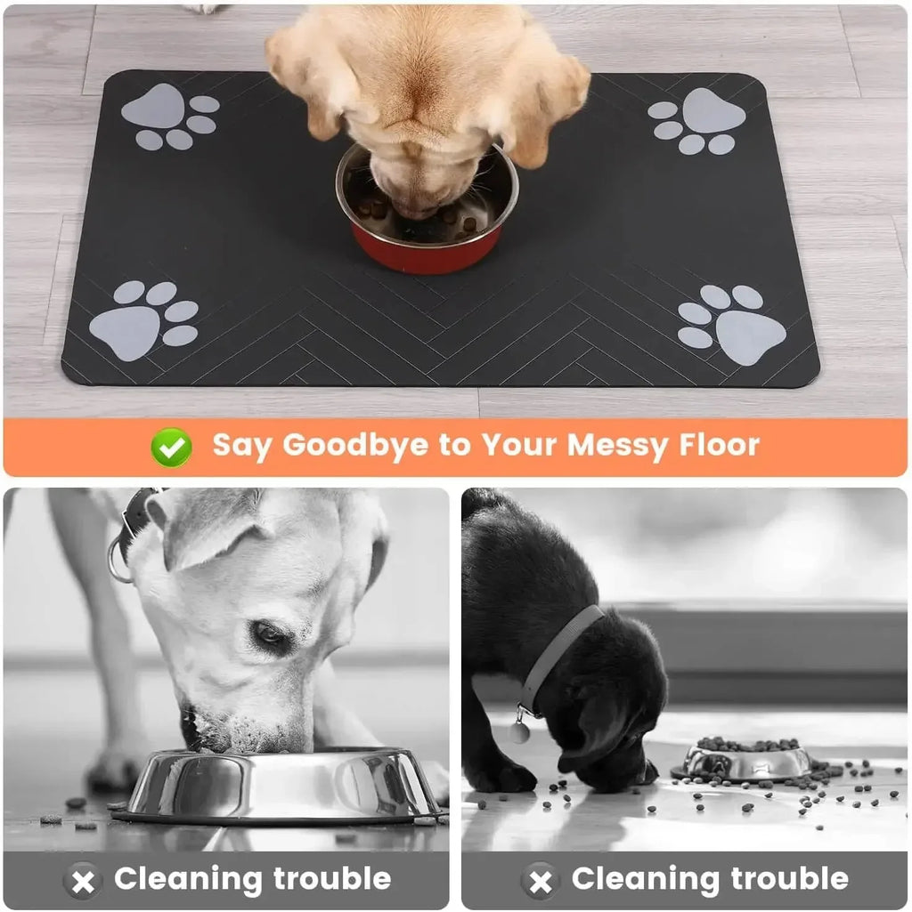 Paw & Whisker Absorbent Pet Feeding Mat